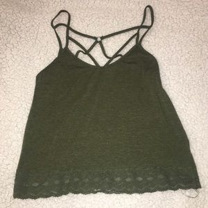 Army Green Summer Top